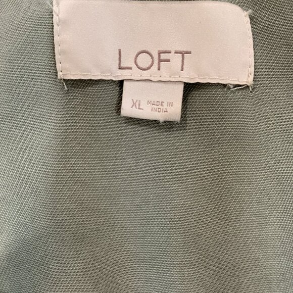 LOFT Army Green Military Style Jacket Women's Size XL - Picture 8 of 9